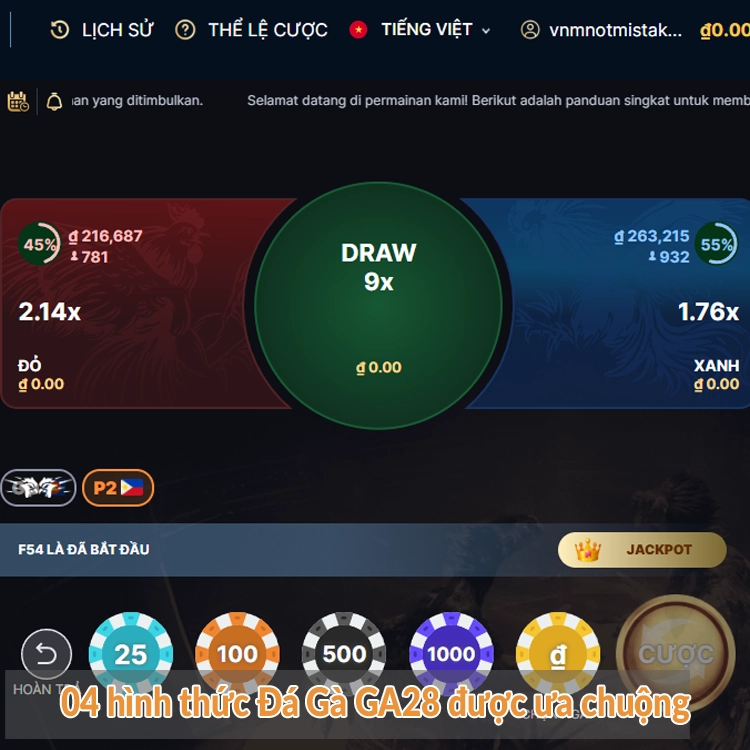 04 hình thức Đá Gà GA28 được ưa chuộng